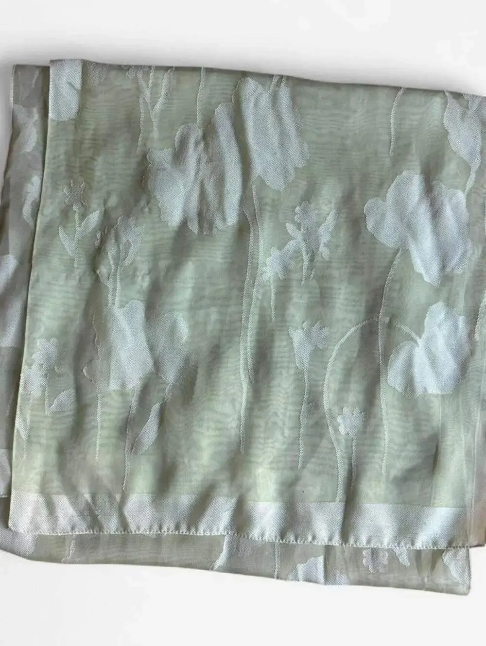 floral sheer scarf / wrap